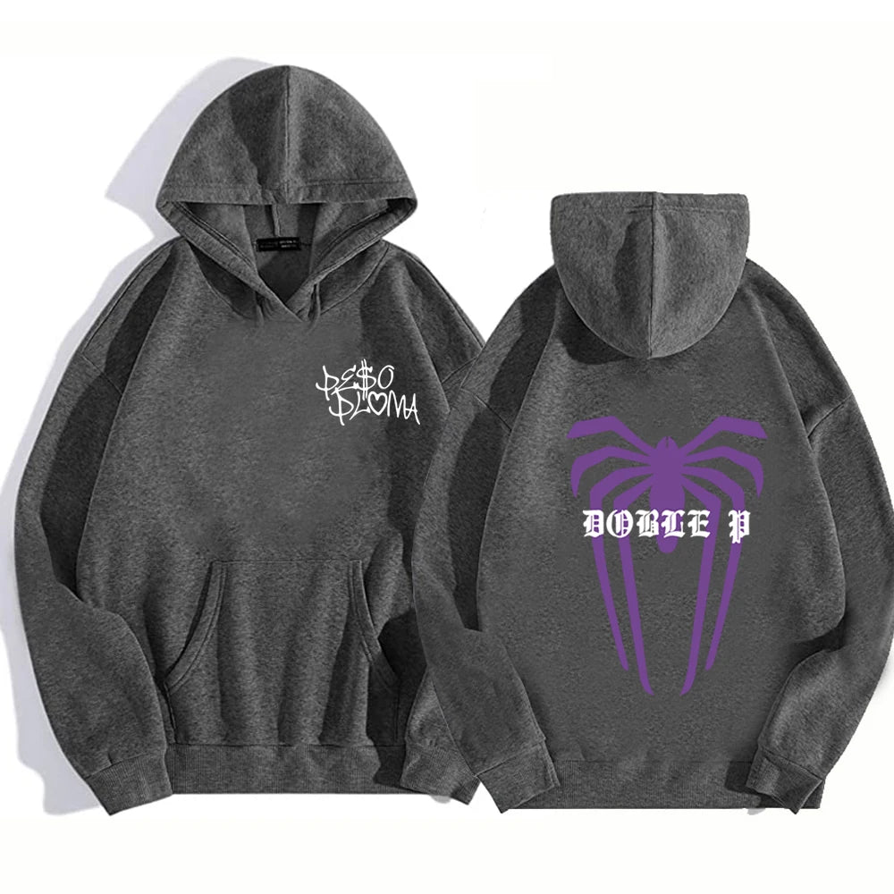 Peso Pluma “Doble P” Hoodie – Black
