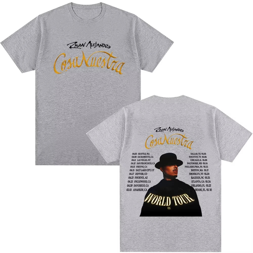Rauw Alejandro Cosa Nuestra World Tour 2025 T-Shirt – Gray