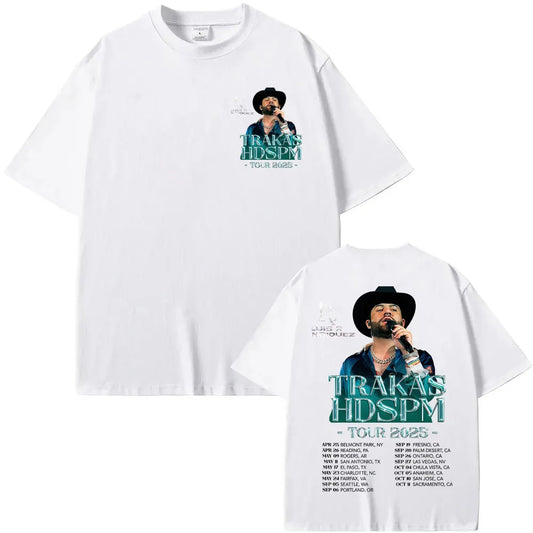 Luis R Conriquez Trakas HDSPM Tour 2025 White T-Shirt