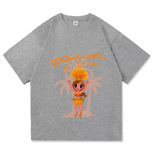 KAROL G Tropicoqueta Gray T-Shirt
