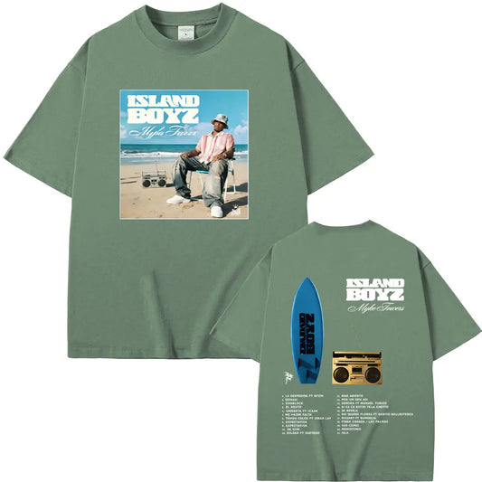 Myke Towers Island Boyz Surfboard T-Shirt - Green