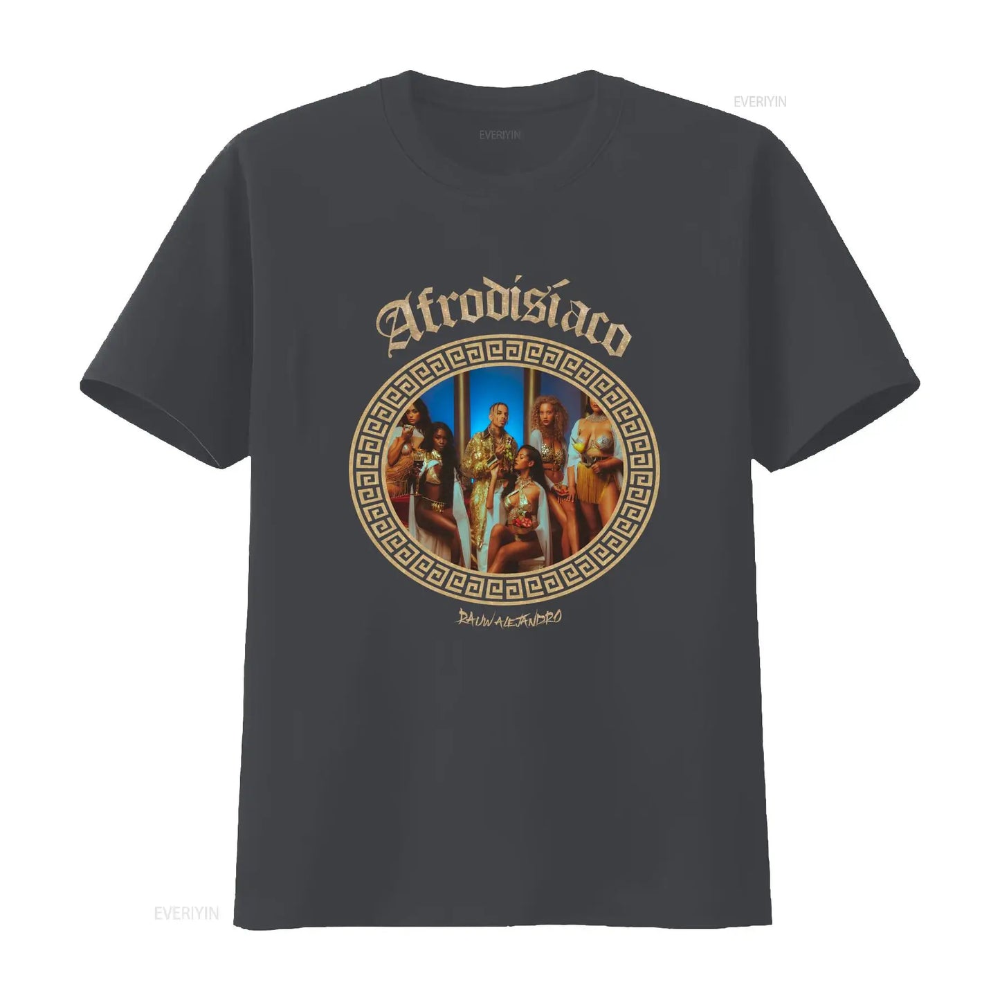 Rauw Alejandro “Afrodisíaco” Album Cover T-Shirt – Dark Grey