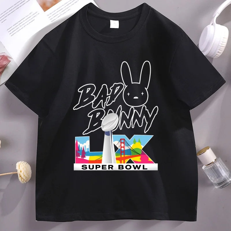 Bad Bunny Super Bowl LX T-Shirt – Black