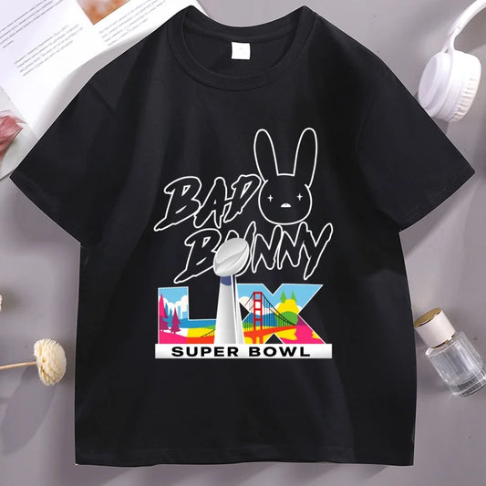Bad Bunny Super Bowl LX T-Shirt – Black