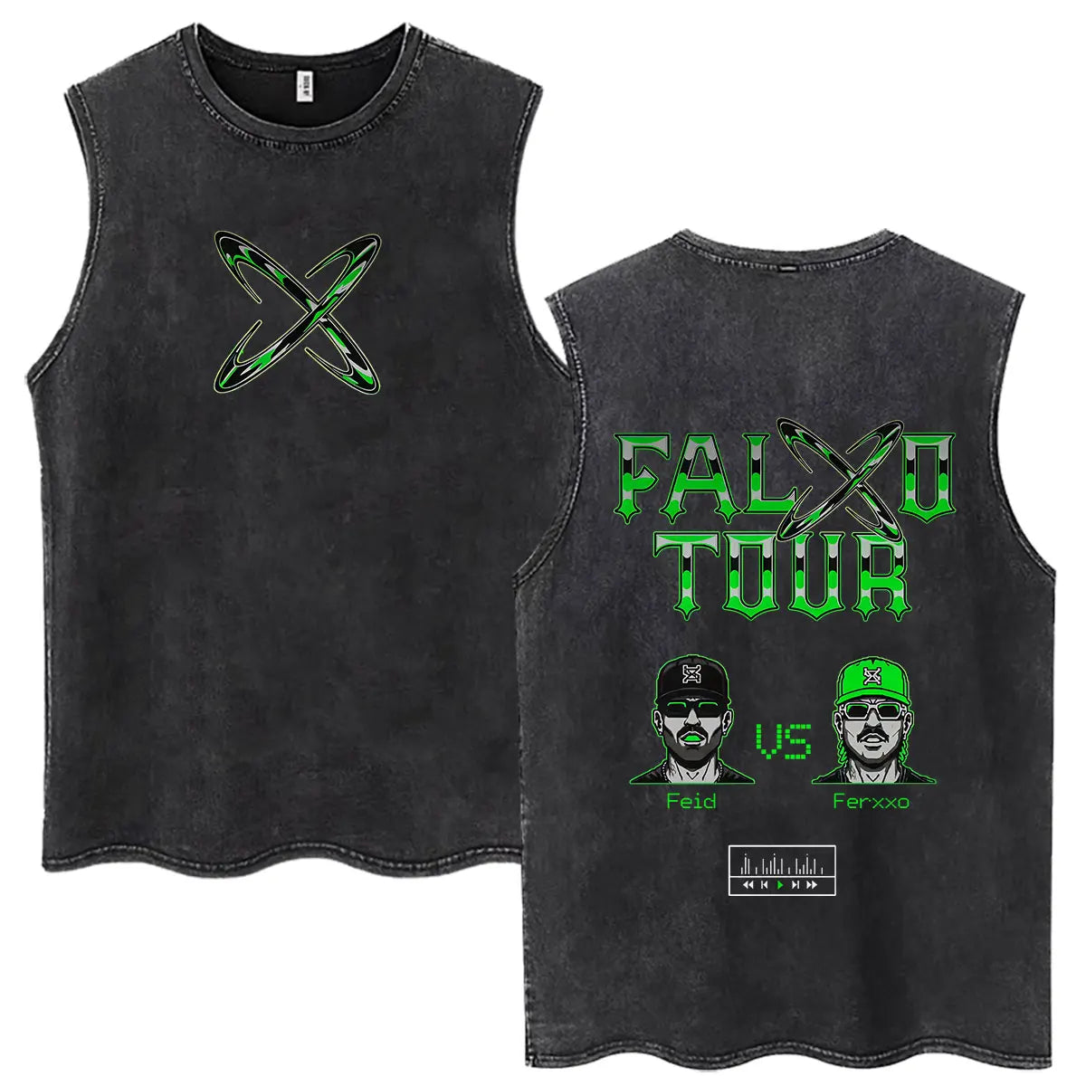 Feid EL GREEN PRINT: La Saga FEID VS FERXXO Tour 2026 Tank Top
