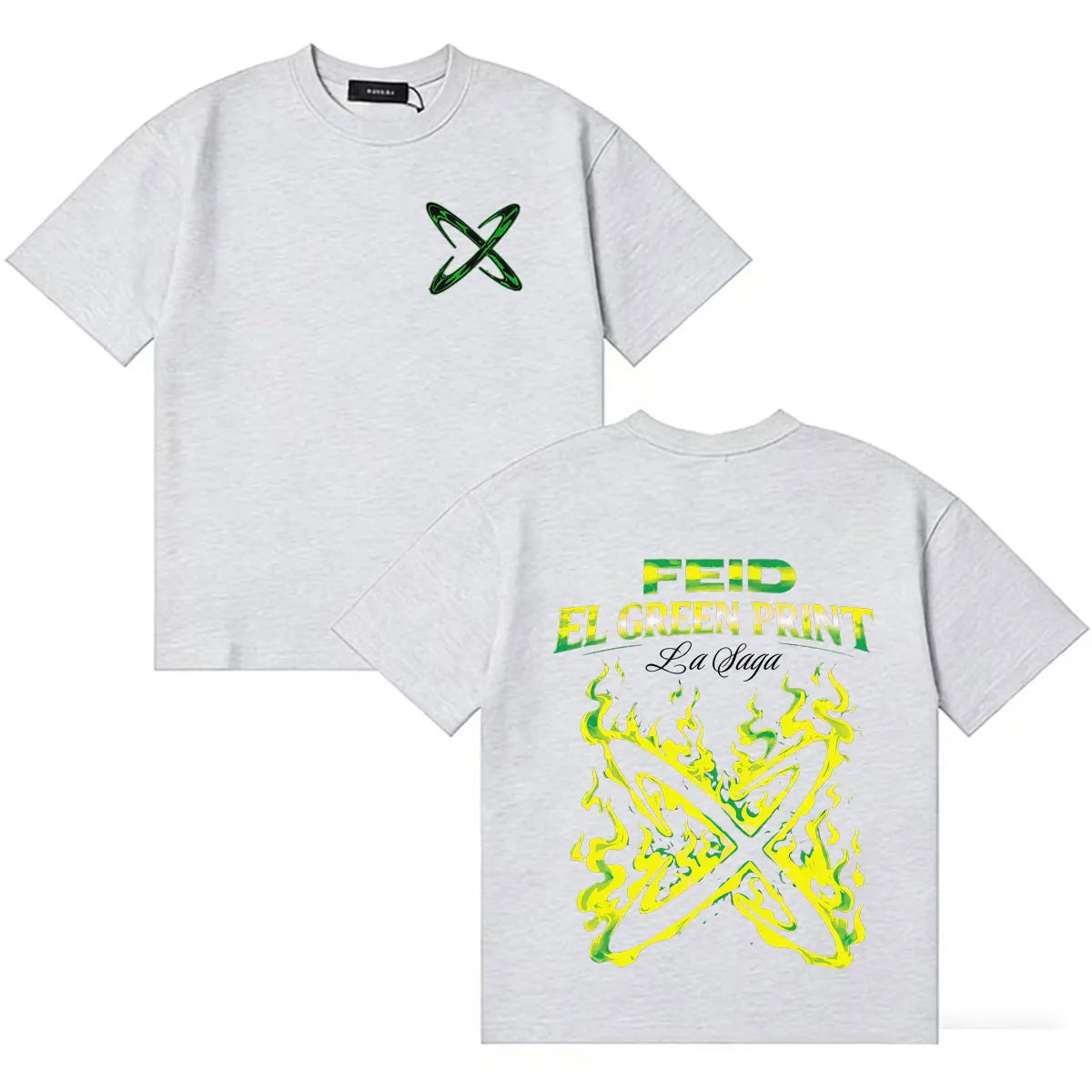 Feid EL GREEN PRINT: La Saga Neon X T-Shirt