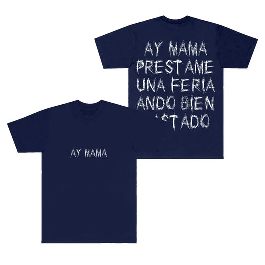 Tito Double P “Ay Mama” T-Shirt – Navy Blue