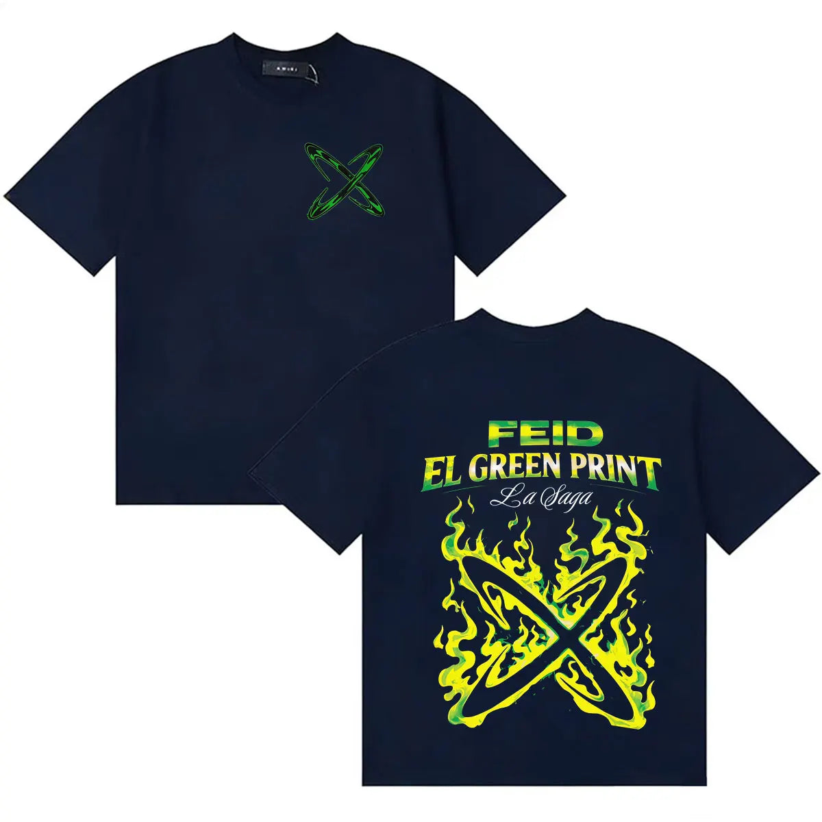 Feid EL GREEN PRINT: La Saga Neon X T-Shirt