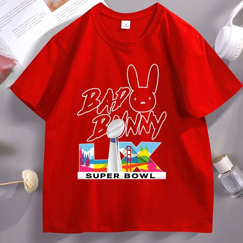Bad Bunny Super Bowl LX T-Shirt – Red