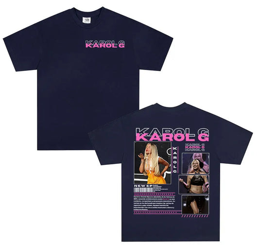 Karol G T-Shirt – Tour 2025 Navy Blue