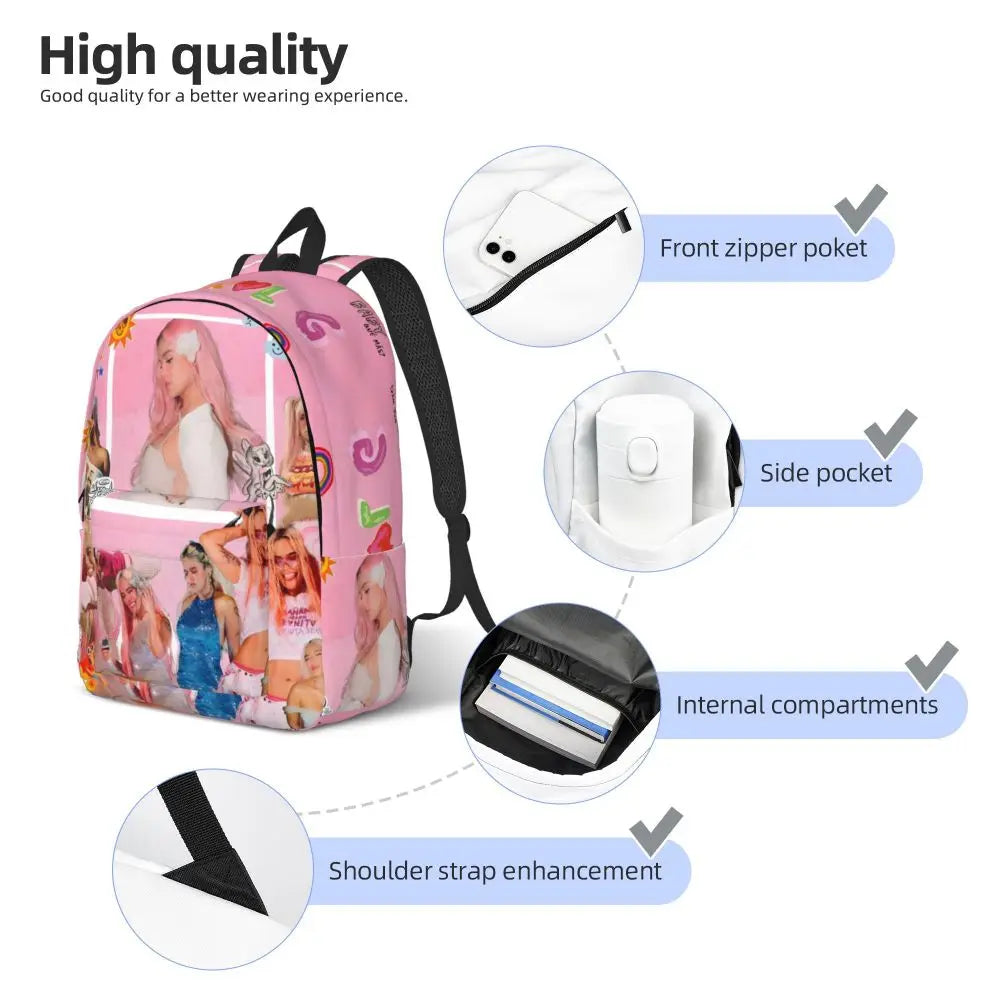 Karol G Pink Collage Backpack – Iconic Looks