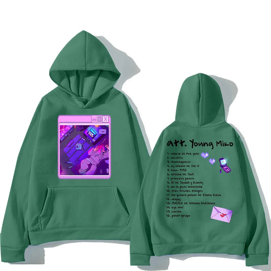 Young Miko Hoodie – Att. Album Green