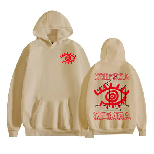 Fuerza Regida 111XPANTIA Album Hoodie (Beige)