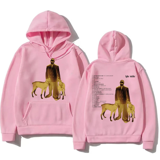 Myke Towers Lyke Mike Album Hoodie Pink