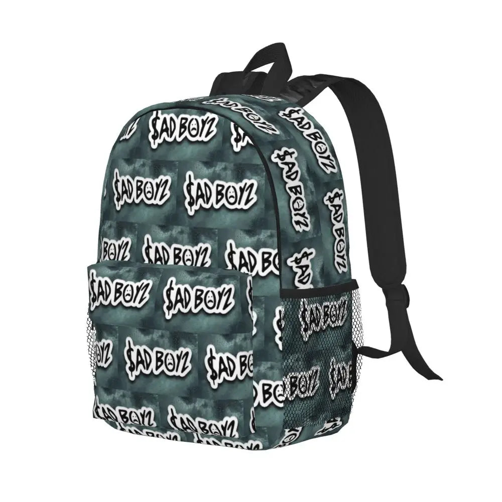 Junior H Sad Boyz Logo Backpack – Graffiti Green