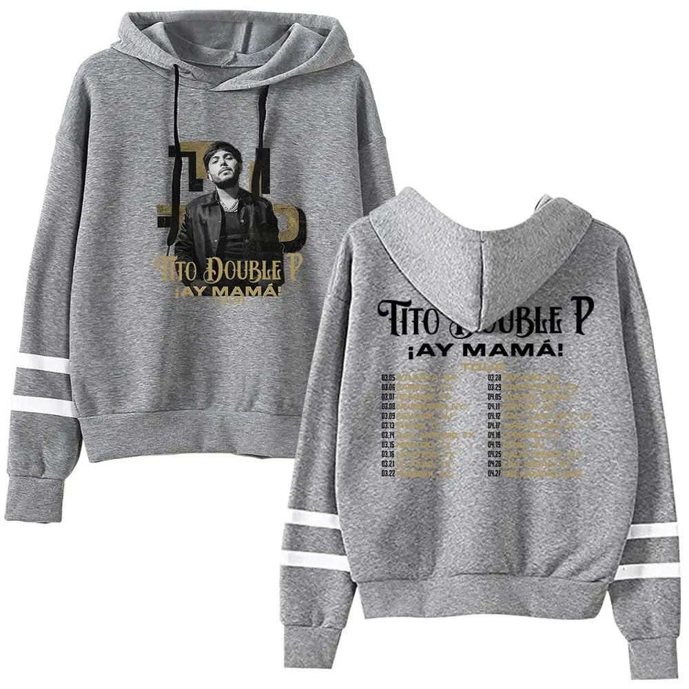 Tito Double P ¡Ay Mamá! Tour Hoodie Gray