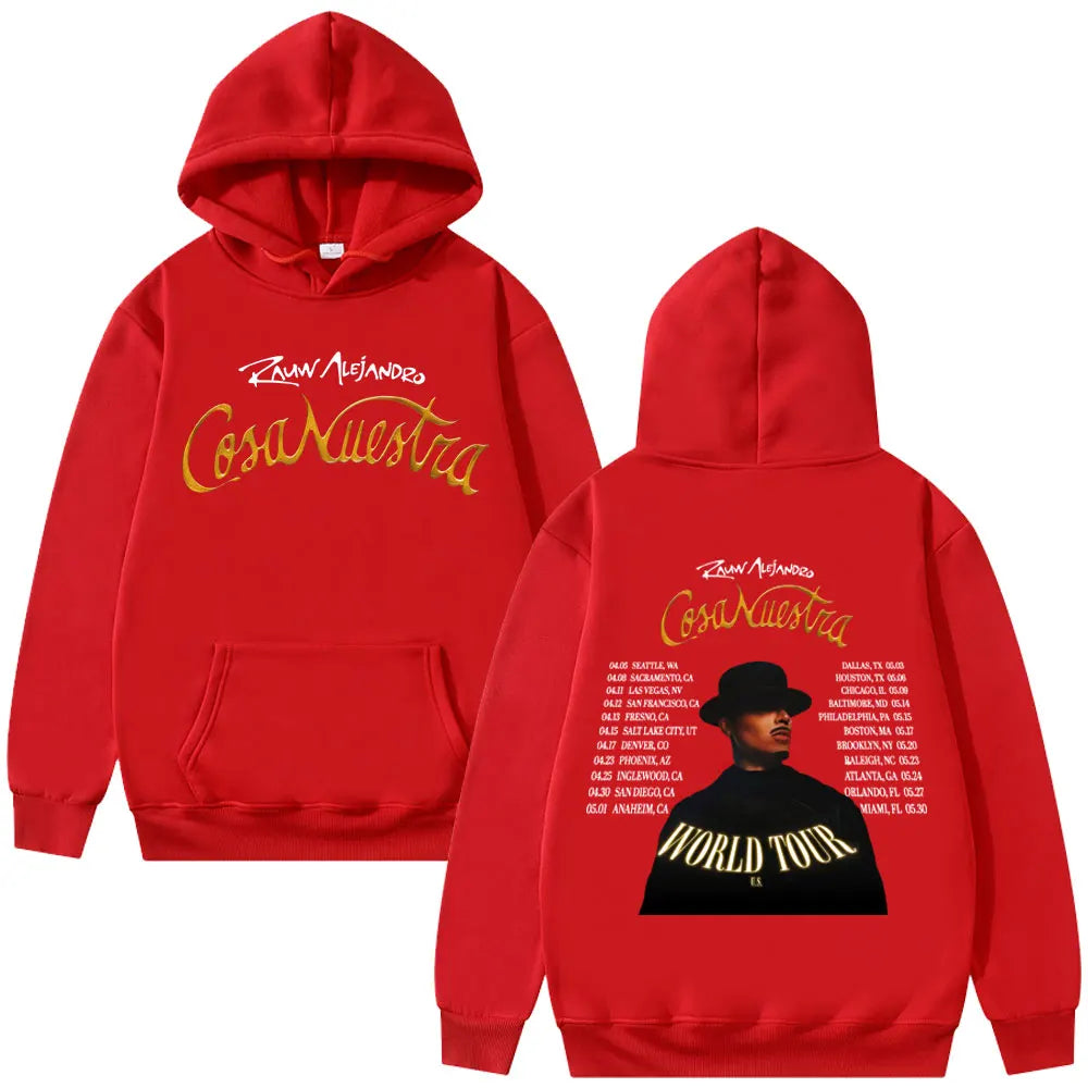 Rauw Alejandro Cosa Nuestra World Tour Hoodie - Red