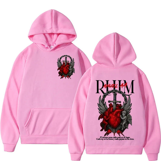 Anuel AA Rhlm Album Tour Hoodie – Pink
