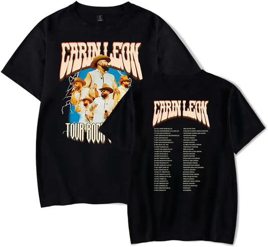Carín León Boca Chueca Tour T-Shirt – Black