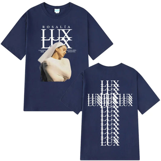 Rosalía LUX 2026 Tour T-Shirt – Navy Blue
