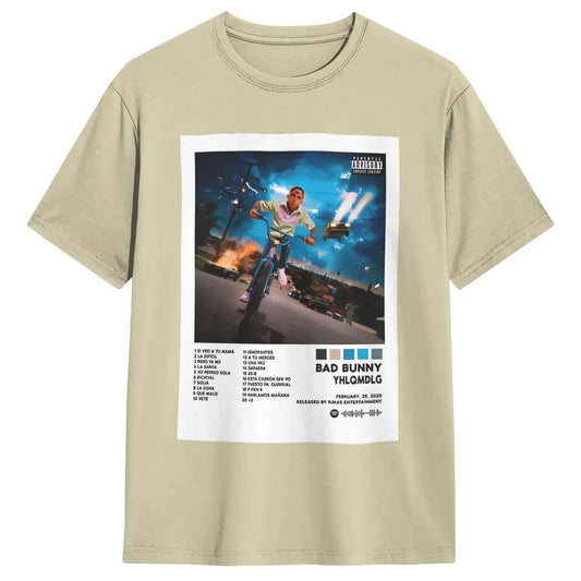 Bad Bunny YHLQMDLG T-Shirt – Beige