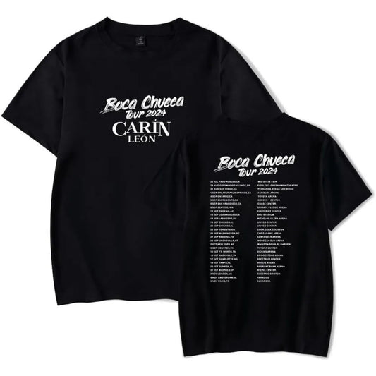 Carín León Boca Chueca 2024 Tour T-Shirt – Black