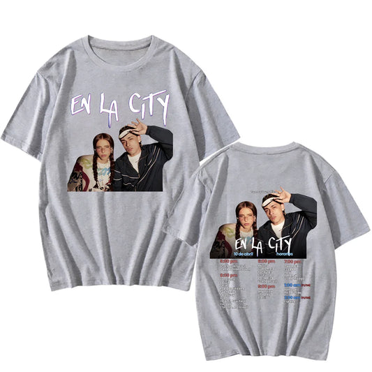 Trueno & Young Miko “EN LA CITY” T-Shirt – Gray