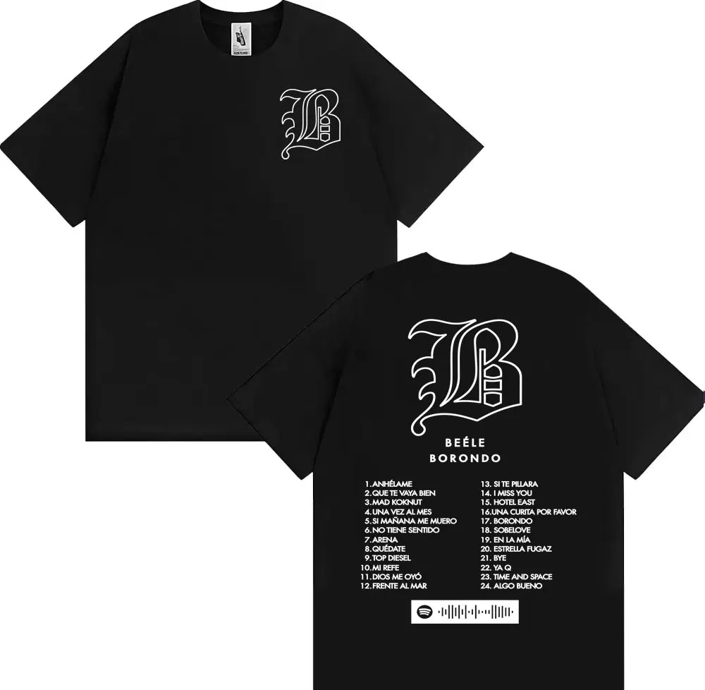 Beéle Borondo Tour Music T-Shirt - Black