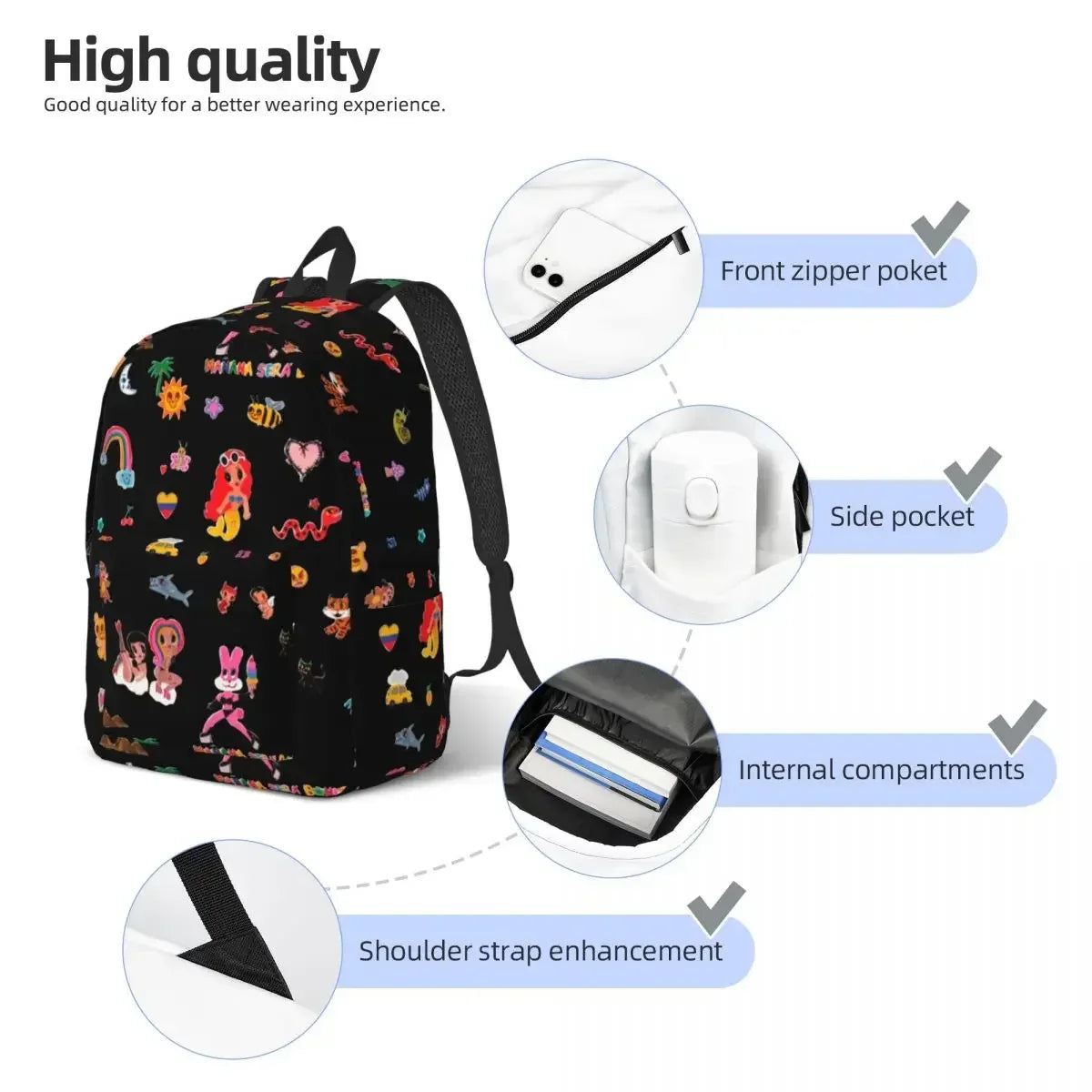 Manana Sera Bonito Karol G Mini Backpack – 14 cm