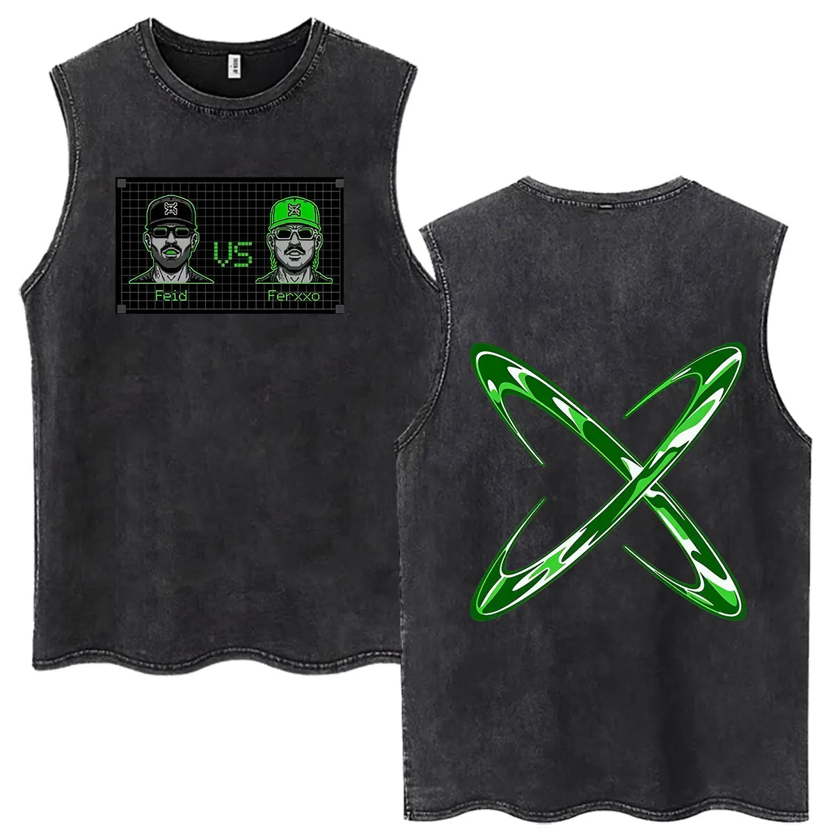 Feid EL GREEN PRINT: La Saga FEID VS FERXXO Tour 2026 Tank Top