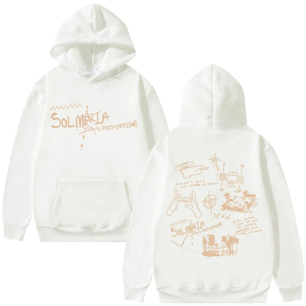 Eladio Carrion Sol Maria hoodie - white