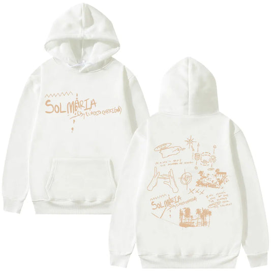 Eladio Carrion Sol Maria hoodie - white