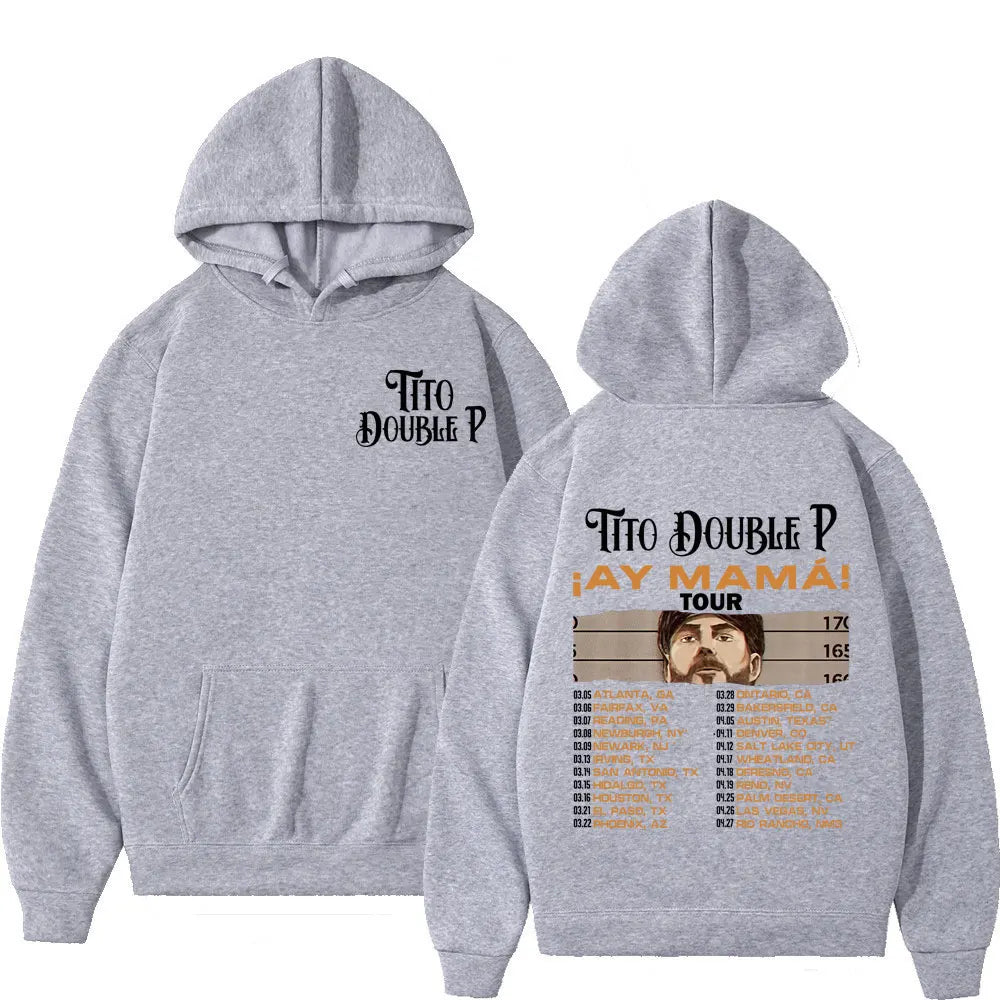 Tito Double P Ay Mamá Tour Hoodie – Gray