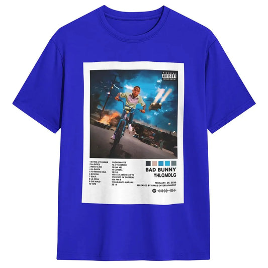 Bad Bunny YHLQMDLG T-Shirt – Blue