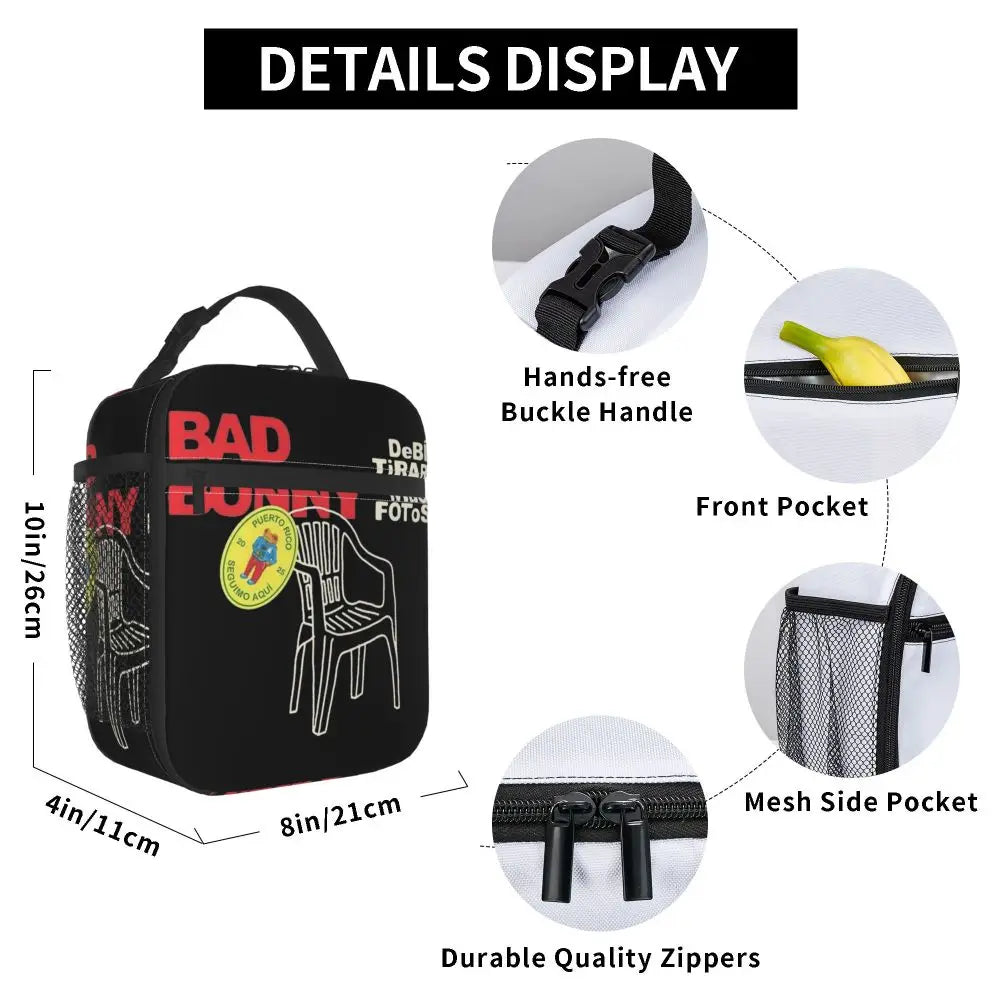 Bad Bunny Lunch Bag – DTMF “Plastic Chair"
