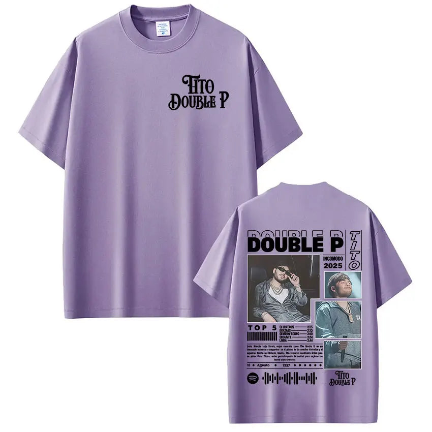 Tito Double P Incomodo Tour 2025 Purple T-Shirt