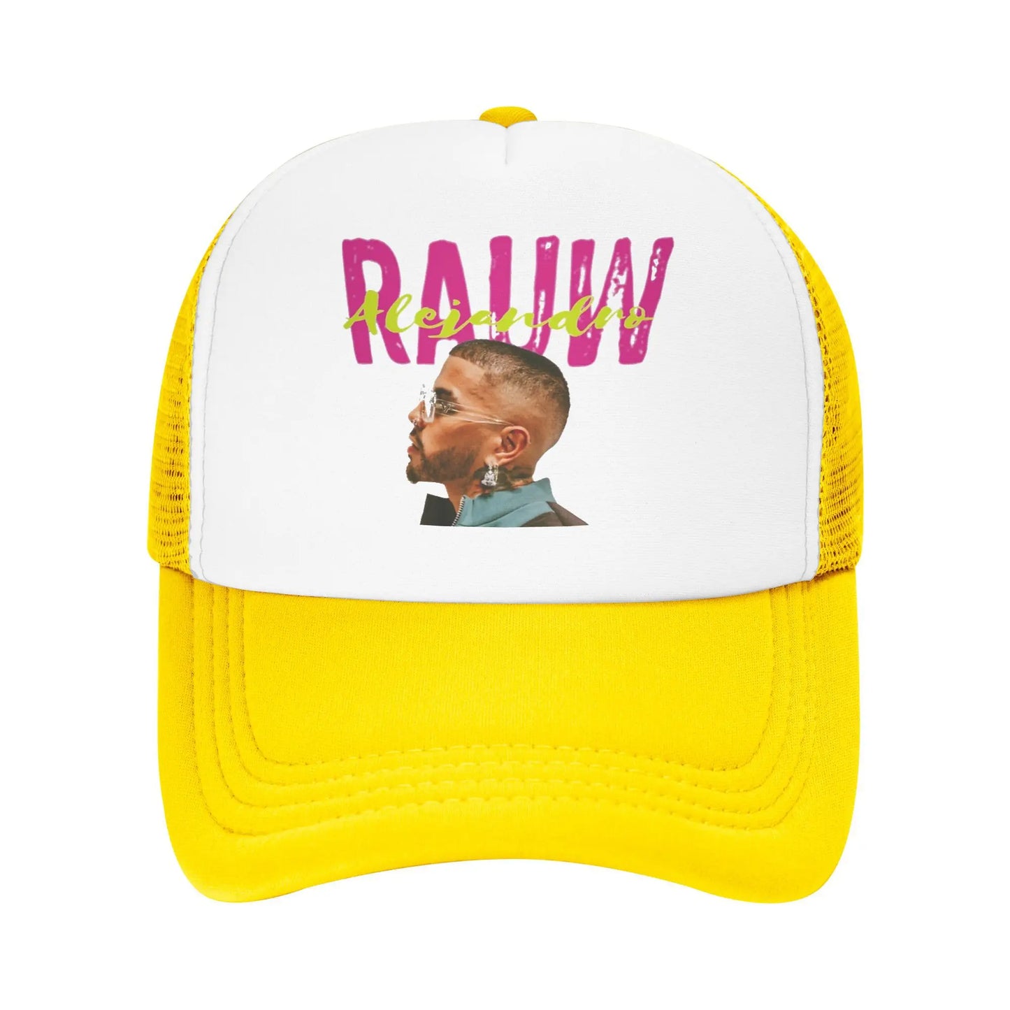 Rauw Alejandro Mesh Trucker Cap (Yellow)