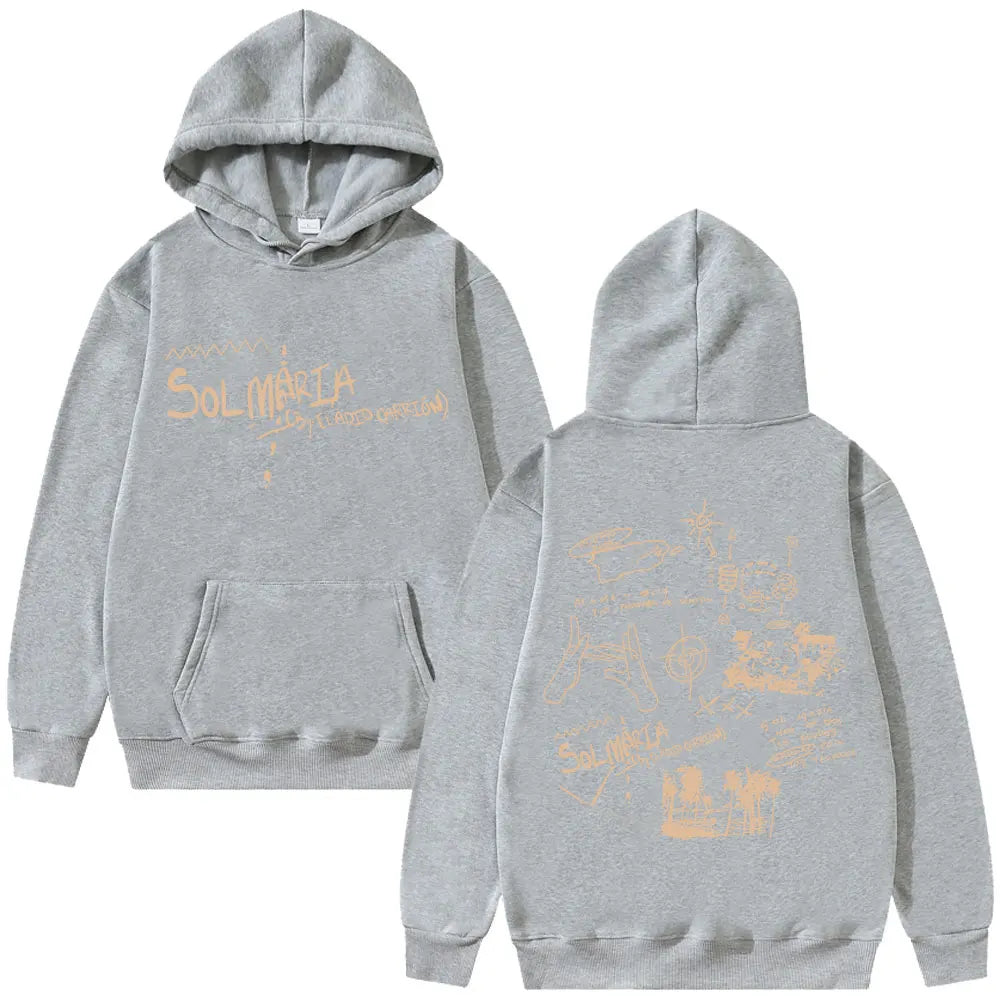 Eladio Carrion Sol Maria hoodie - gray