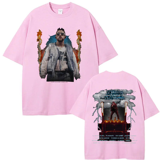 Bad Bunny El Último Tour Del Mundo T-Shirt – Pink