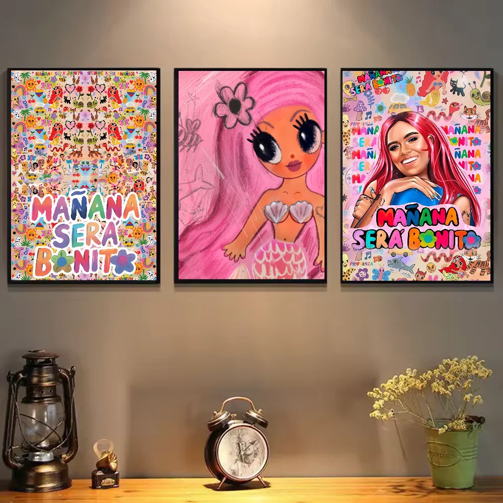 K-Karol G Manana Sera Bonito Poster HD art sticky wall waterproof home living room bedroom bar aesthetic decoration