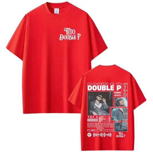 Tito Double P Incomodo Tour 2025 Red T-Shirt