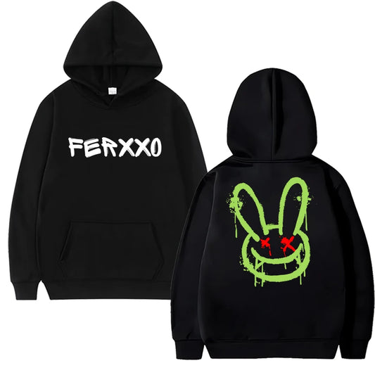 Feid “Ferxxo Bunny” Hoodie – Black