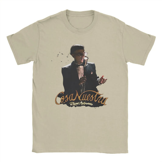 Rauw Alejandro T-Shirt – Cosa Nuestra Retro 2025 Beige