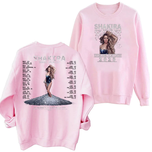 Shakira Sweatshirt – “Las Mujeres Ya No Lloran” World Tour 2025 Pink