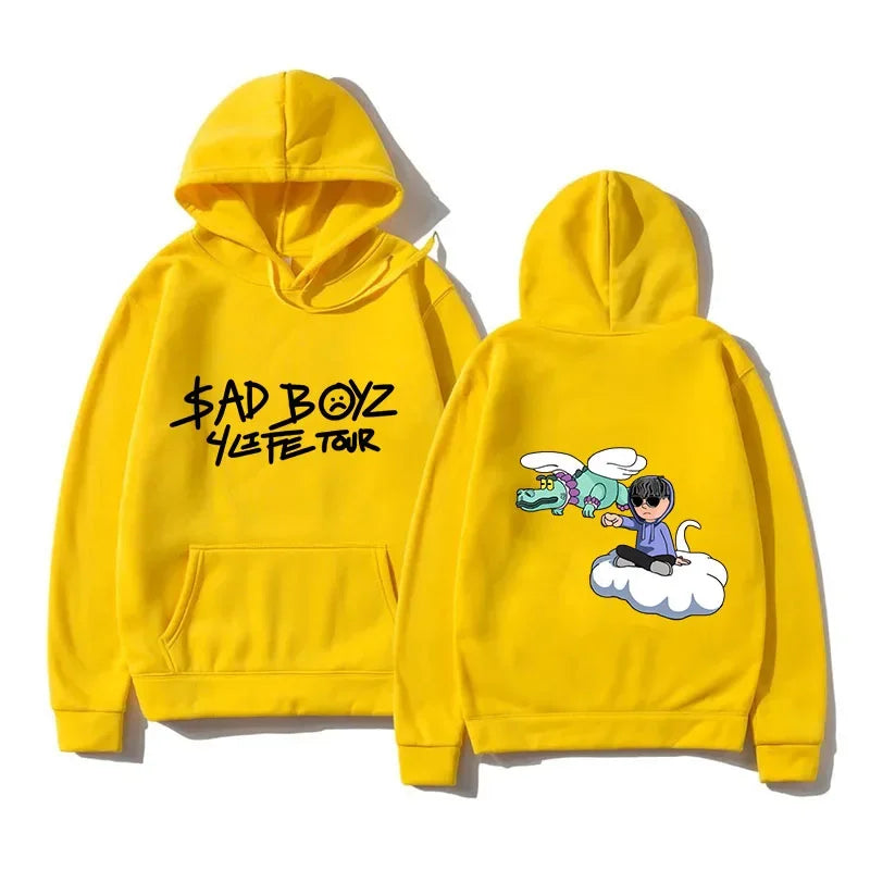 Junior H Sad Boyz 4Life Tour Hoodie - Yellow