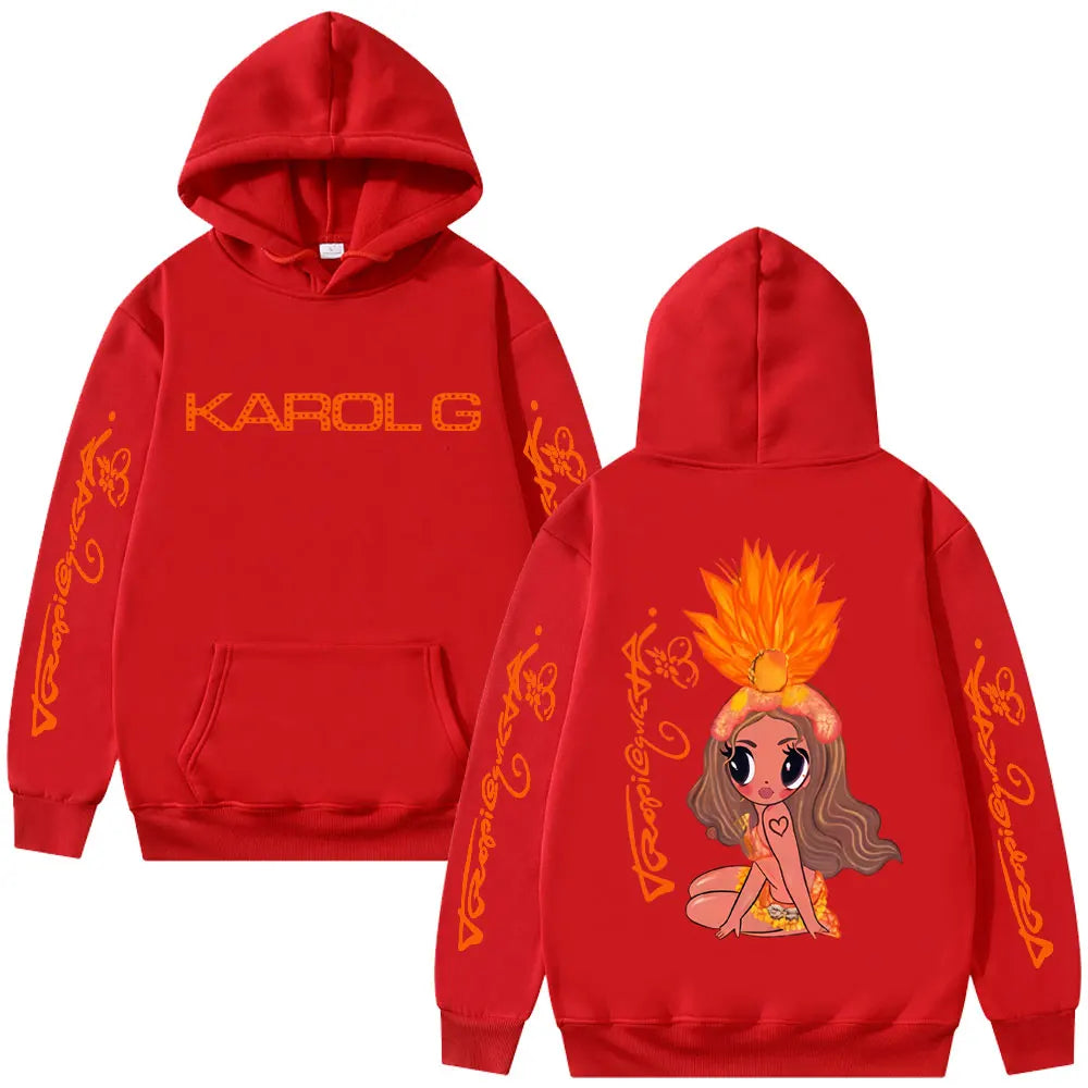 Karol G Tropicoqueta Hoodie – Red