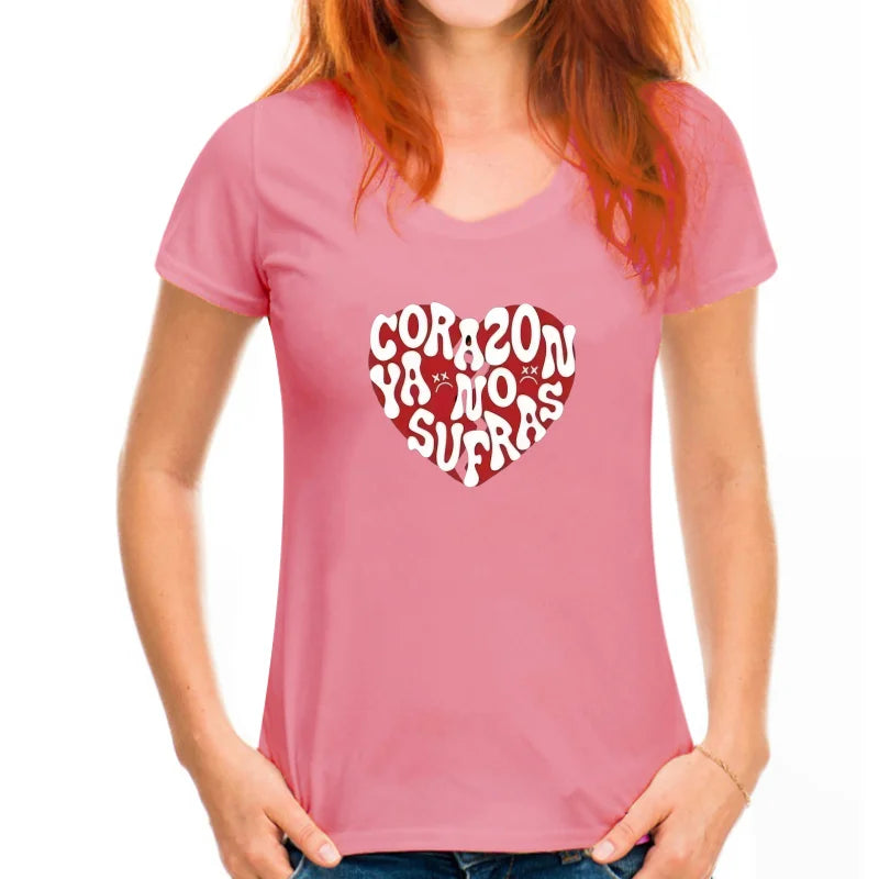Junior H Corazón Ya No Sufras T-Shirt – White