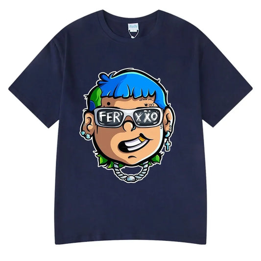 Blessd Feid Ferxxo T-Shirt – Navy Blue