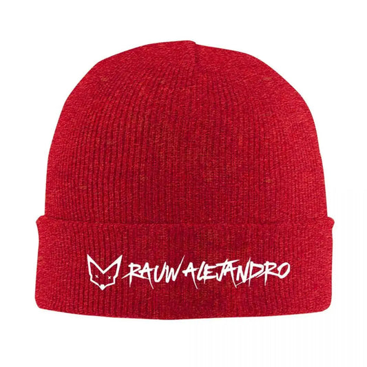 Rauw Alejandro Logo Knit Beanie (Red)