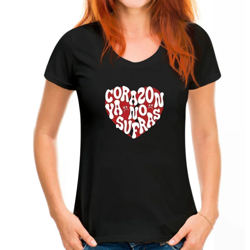 Junior H Corazón Ya No Sufras T-Shirt – Blue